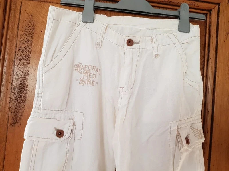 beige katoenen broek – photo 2